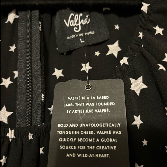 Valfre Star Mini dress with long gathered sleeves, NWT - Picture 3 of 4